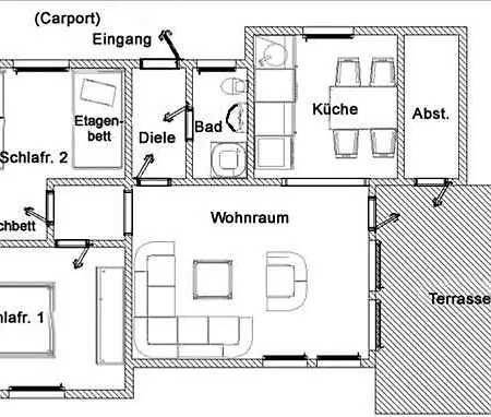 Ferienhaus Wagenrad بيت للعطل